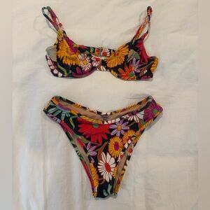 Montce Swimwear floral bikini set